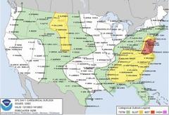severe storms tornadoes possible across maryland, mid-atlantic