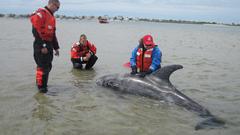600 Lb. Dolphin Rescued Last Week Still in 'Guarded' Condition